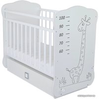 Классическая детская кроватка СКВ-Компани СКВ-4 412001-2 (белый, сова)