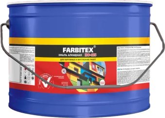 Эмаль Farbitex ПФ-115 (10 кг, красный)