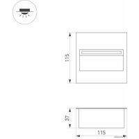 Бра Arlight LTD-TRAIL-S115x115-4W (GR) 29963