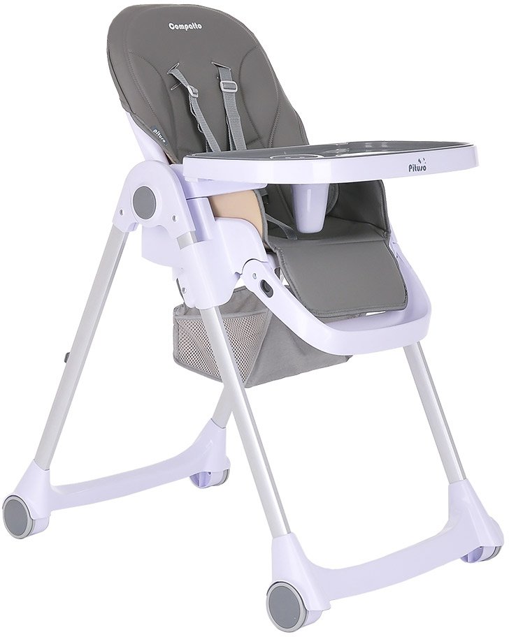 

Высокий стульчик Pituso Compatto (dark grey)