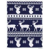 Плед Amarobaby Pure Love. Christmas 75x105 (синий)