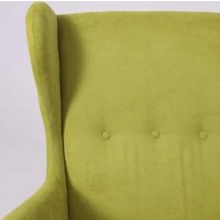 Интерьерное кресло Делком40 Prince (Green зеленый/черные опоры)