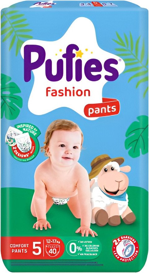 Трусики-подгузники Pufies Pants Fashion Junior 12-17кг (40 шт)