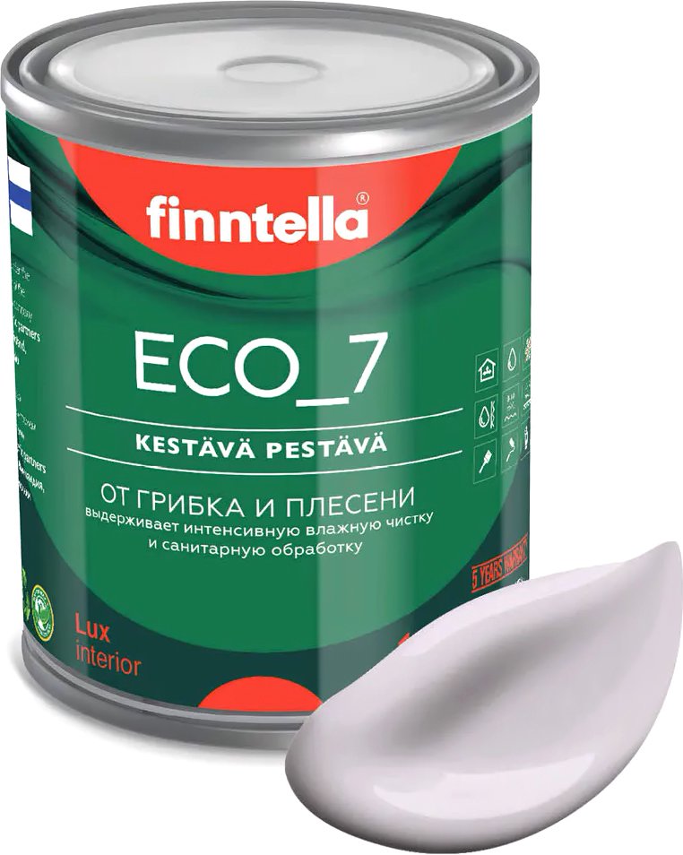 

Краска Finntella Eco 7 Helmi F-09-2-1-FL108 0.9 л (бледно-лиловый)