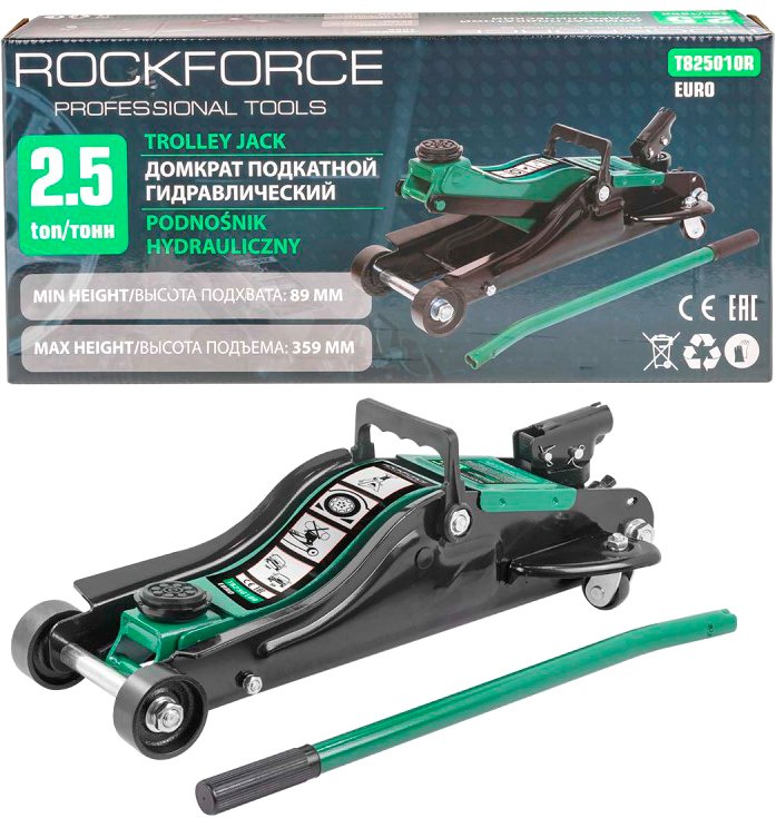 

Подкатной домкрат RockForce RF-T825010R(Euro) 2.5т