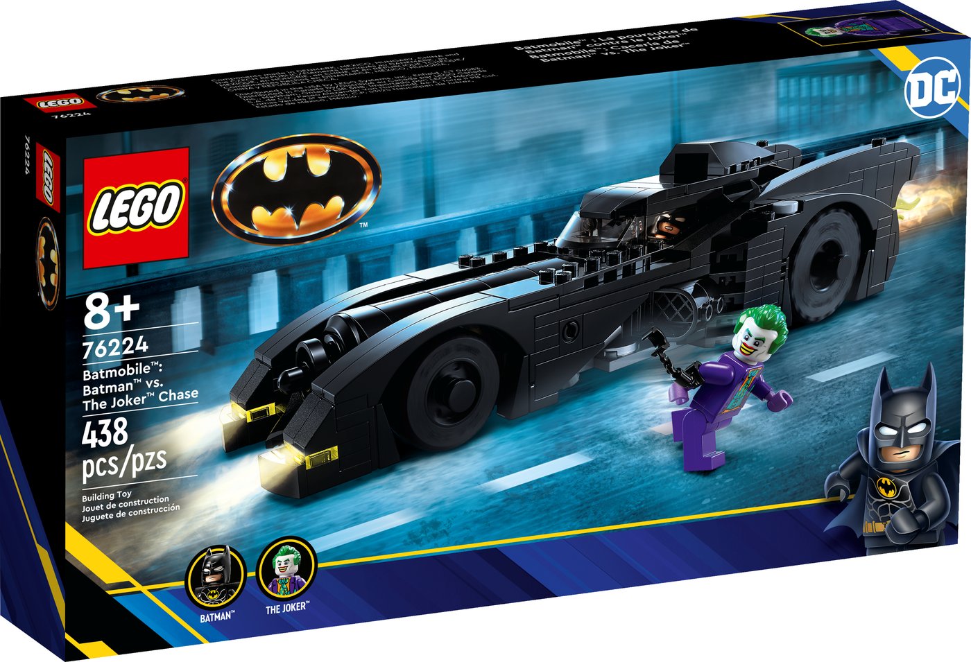 

Конструктор LEGO DC Super Heroes 76224 Бэтмобиль: Погоня Бэтмена за Джокером