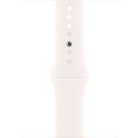 Умные часы Apple Watch Series 11 46 мм (алюминиевый корпус, розовое золото/легкие румяна, спортивный силиконовый ремешок M/L)