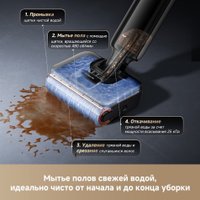 Вертикальный моющий пылесос Dreame G12 Pro Wet and Dry Vacuum HHR32A (евровилка, черный)