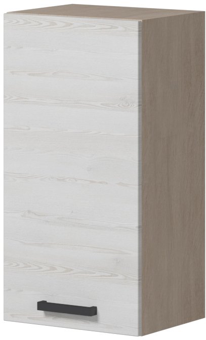 

Шкаф навесной Genesis Мебель Алиса навесной Лофт 400 1 дверь (дуб сонома/сосна белый)