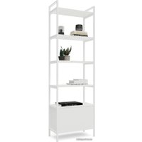 Стеллаж Crafto Бонд Мини Лофт 01 600x320x1900 (белый)