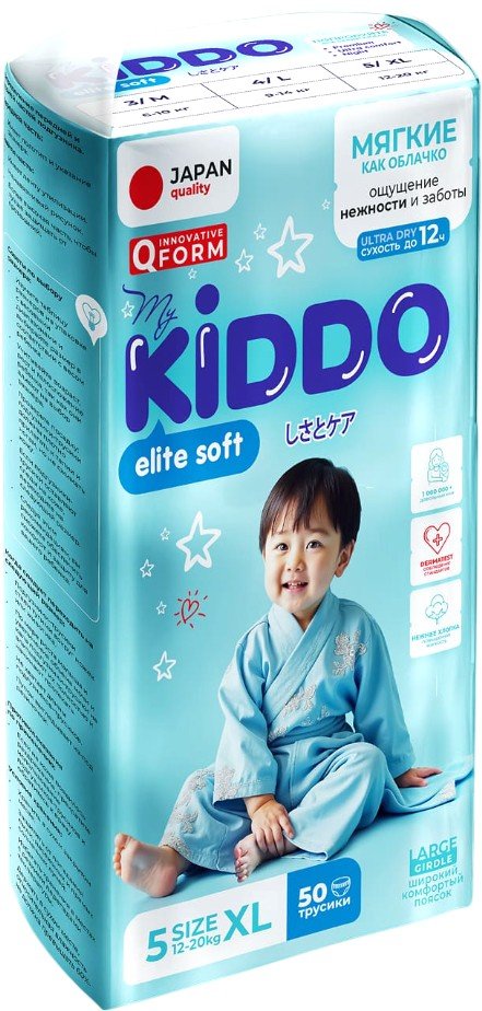 

Трусики-подгузники MyKiddo Elite Soft XL 12-20 кг (50 шт)
