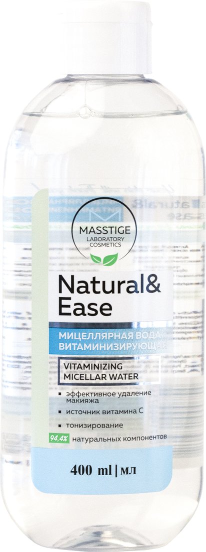 

Masstige Мицеллярная вода Natural & Ease витаминизирующая 400 мл