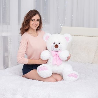 Большая игрушка Truebear Мишка Oskar 85 см (белый)