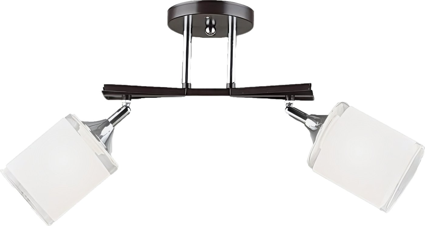 

Припотолочная люстра Aitin Pro НПБ 02-2x60-101 N5959/2 (кофе/хром)