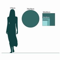 Картина Stamprint Красный дым AR002 круг (70х70) в Орше