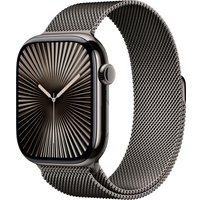 Умные часы Apple Watch Series 10 LTE 46 мм (титановый корпус, черный/сланец, миланская петля)