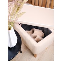 Банкетка MONOFIX Амма с ящиком (бежевый №18)