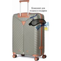 Чемодан-спиннер L'Case Seoul-L 115 л (темно-серый)