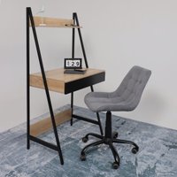 Стол AksHome Shape (светлый дуб/черный металл)