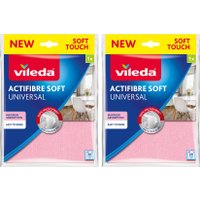 Салфетка хозяйственная Vileda Actifibre Soft Universal 171805 2 уп (розовый)