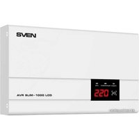 Стабилизатор напряжения SVEN AVR SLIM-1000 LCD