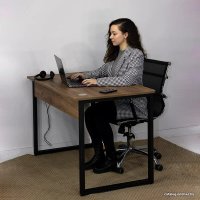 Стол Millwood Гонконг ДТ-3 120x70x75 (дуб табачный Craft/черный)