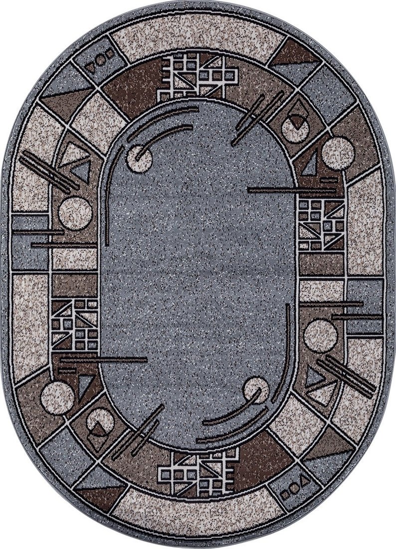 

Ковер для жилой комнаты Merinos Sierra ALBINA-3-OVAL-BLUE-BROWN-2 (1.5x1.9)