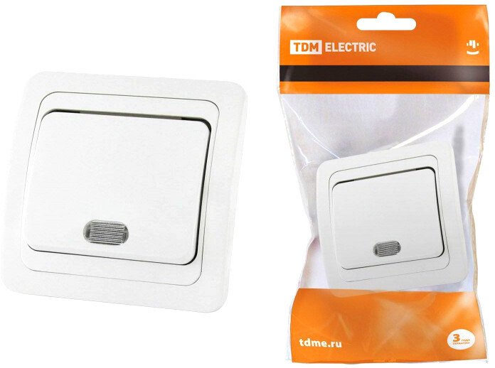 

Выключатель TDM Electric Валдай SQ1804-0004 (белый)