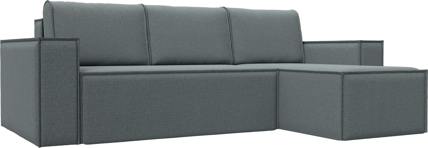 

Угловой диван Лига диванов Куба правый 122859 (рогожка амур серый)