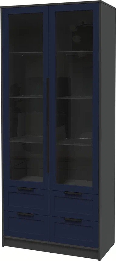 

Шкаф-витрина Интерлиния Концепт Тренд КТ-ШВ2 (антрацит/индиго)