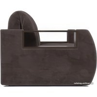 Кресло-кровать Мебель-АРС Барон №3 (микровельвет, коричневый кордрой)