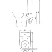 Унитаз напольный Colombo Статус Soft-close S23950500