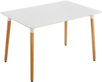 Кухонный стол Mio Tesoro ST-005 120x80x75 (белый/дерево)