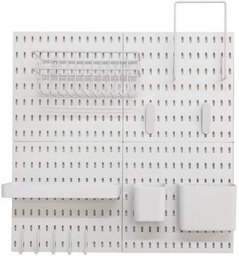 Органайзер для хранения Swed House с перфорированной доской 64.02.7140 (белый)