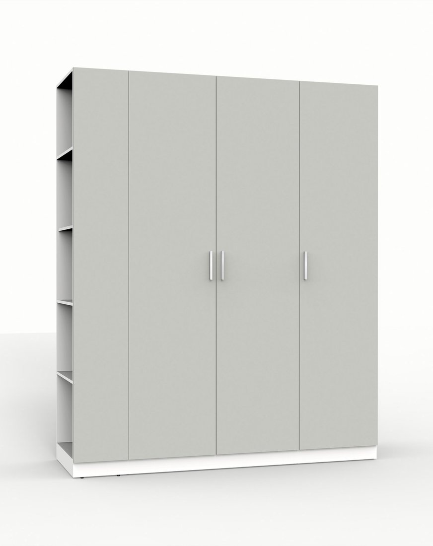 

Шкаф распашной Интермебель Марсель-21 МР 01-21 (шиншилла серая)