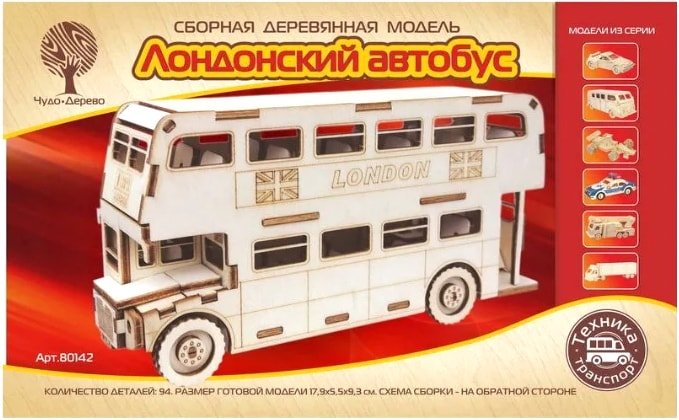

3Д-пазл Чудо-Дерево Лондонский автобус