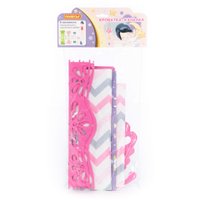 Кроватка для кукол Полесье сборная с бумажной куклой и постельным бельём 69801