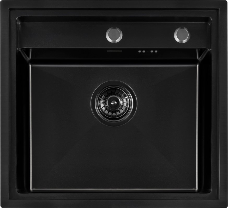 

Кухонная мойка ARFEKA Eco AR 520*490 Black PVD Nano