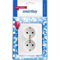 Розетка SmartBuy Марс SBE-02w-16-S2-Z-c