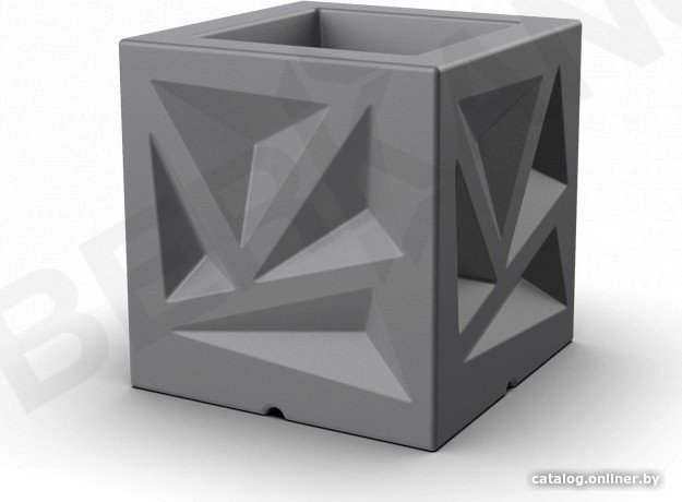 Кашпо Berkano Icelandic Cube DB (графит)