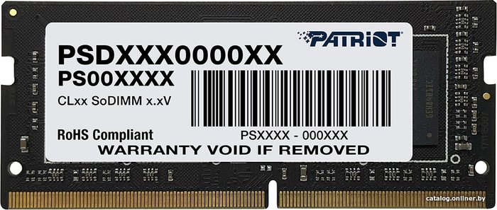 Patriot Signature Line 16GB DDR4 SODIMM PC4-25600 PSD416G32002S