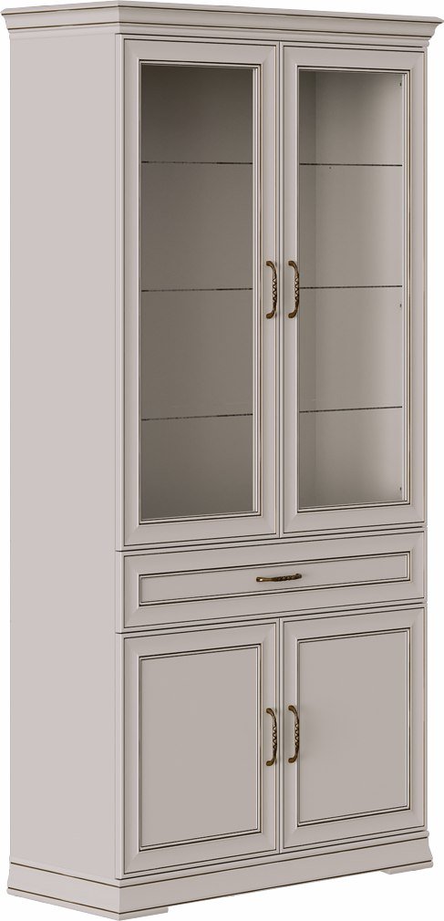 

Шкаф-витрина Black Red White Florencia REG2W2D1S (персидский жемчуг)