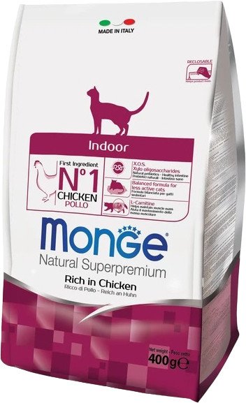 

Сухой корм для кошек Monge Cat Daily Line Indoor с курицей (400 г)