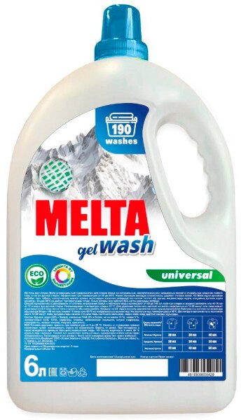 

Гель для стирки Melta универсальный 6 л