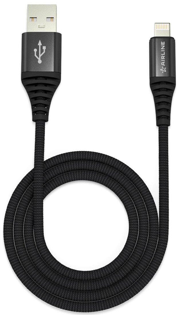 

Кабель Airline ACH-I-24 USB - Lightning (1 м, черный)