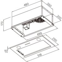 Кухонная вытяжка Weissgauff Box 1000 BL Sensor