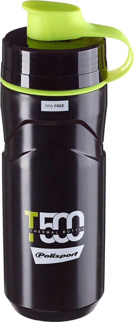 

Фляга Polisport Thermal Bottle T500 8645500001 500мл (черный/лайм)