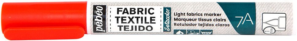 

Маркер художественный PEBEO 7A Light fabric 803404 (красный)