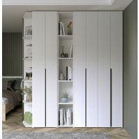 Шкаф-гармошка Евва Лайн ЛН-2D.450.01(0Z/0Z) (бодега белый) в Бобруйске