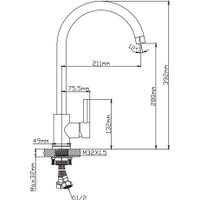 Смеситель Diadonna Д46-0003